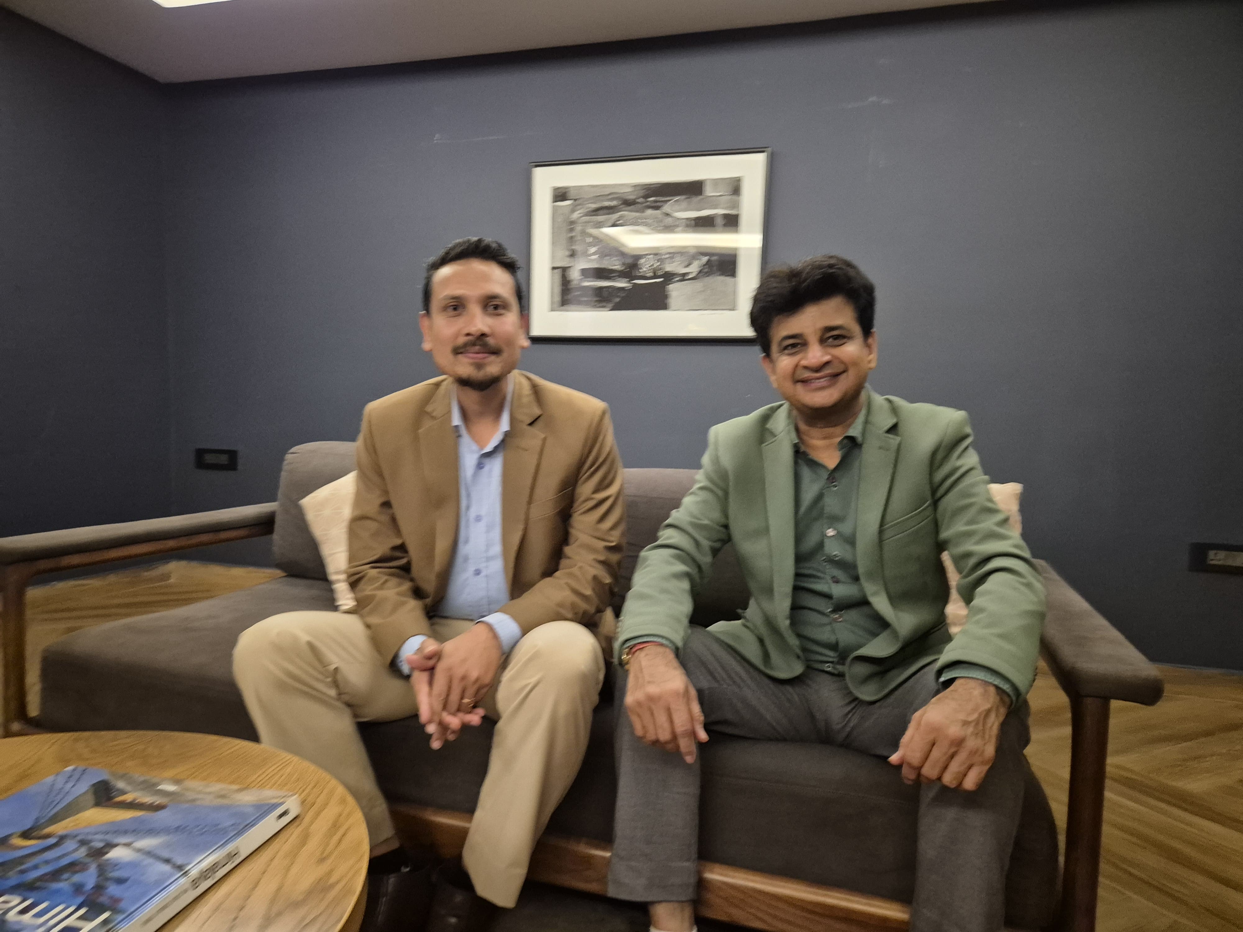 Rudra in a business meeting
