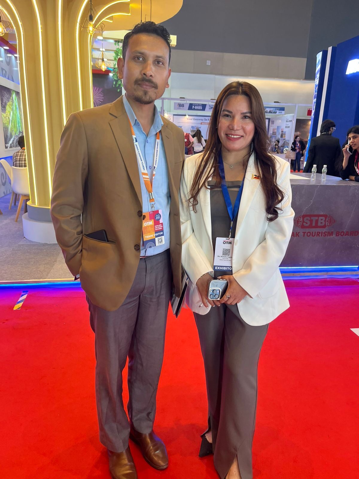 Rudra at a travel tradeshow
