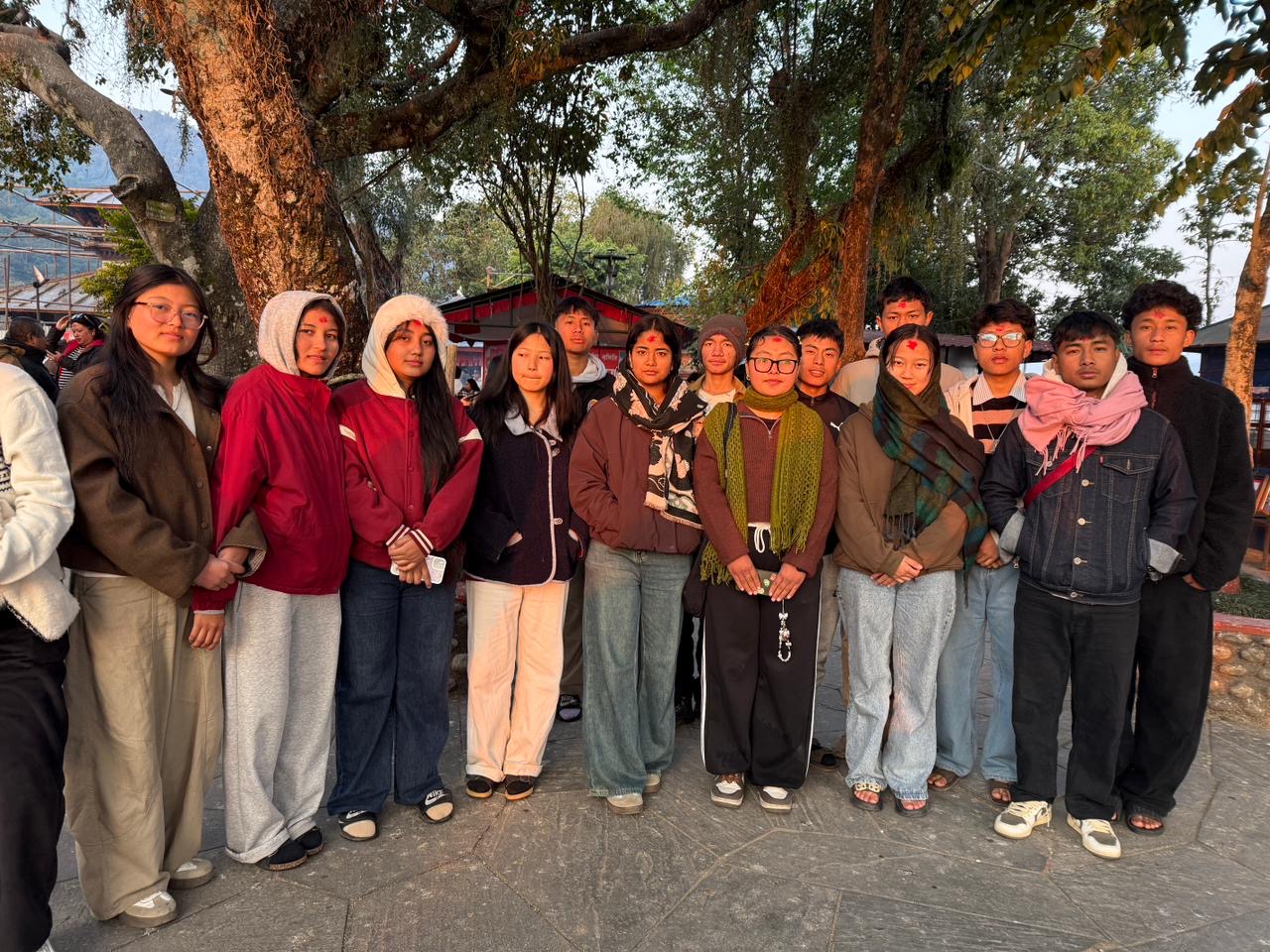 Rudra with a group in Pokhara